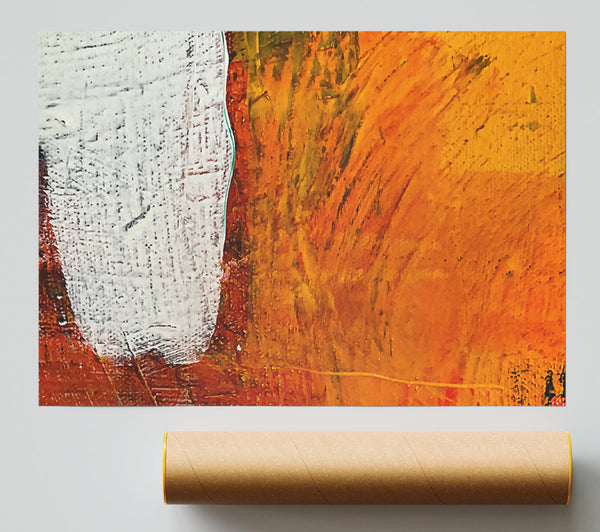 Orange Abstract Dream Poster