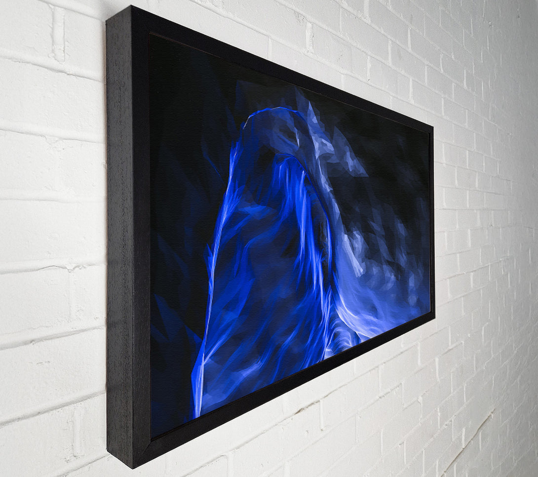  A Canvas Print of Azure Digital Waves Canvas Print