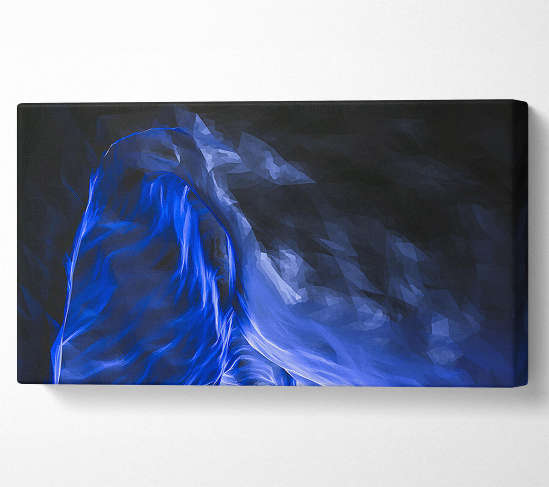  A Canvas Print of Azure Digital Waves Canvas Print
