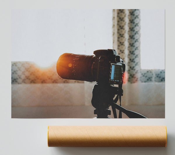 Orange Lens Flare Giclee Print
