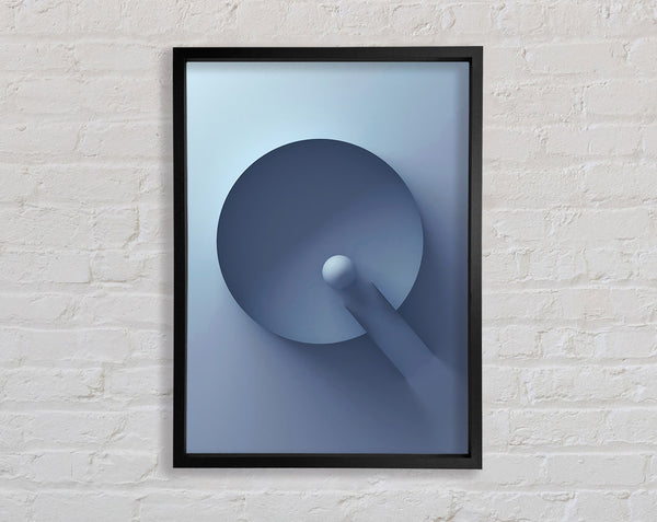 Blue Circle Framed Print