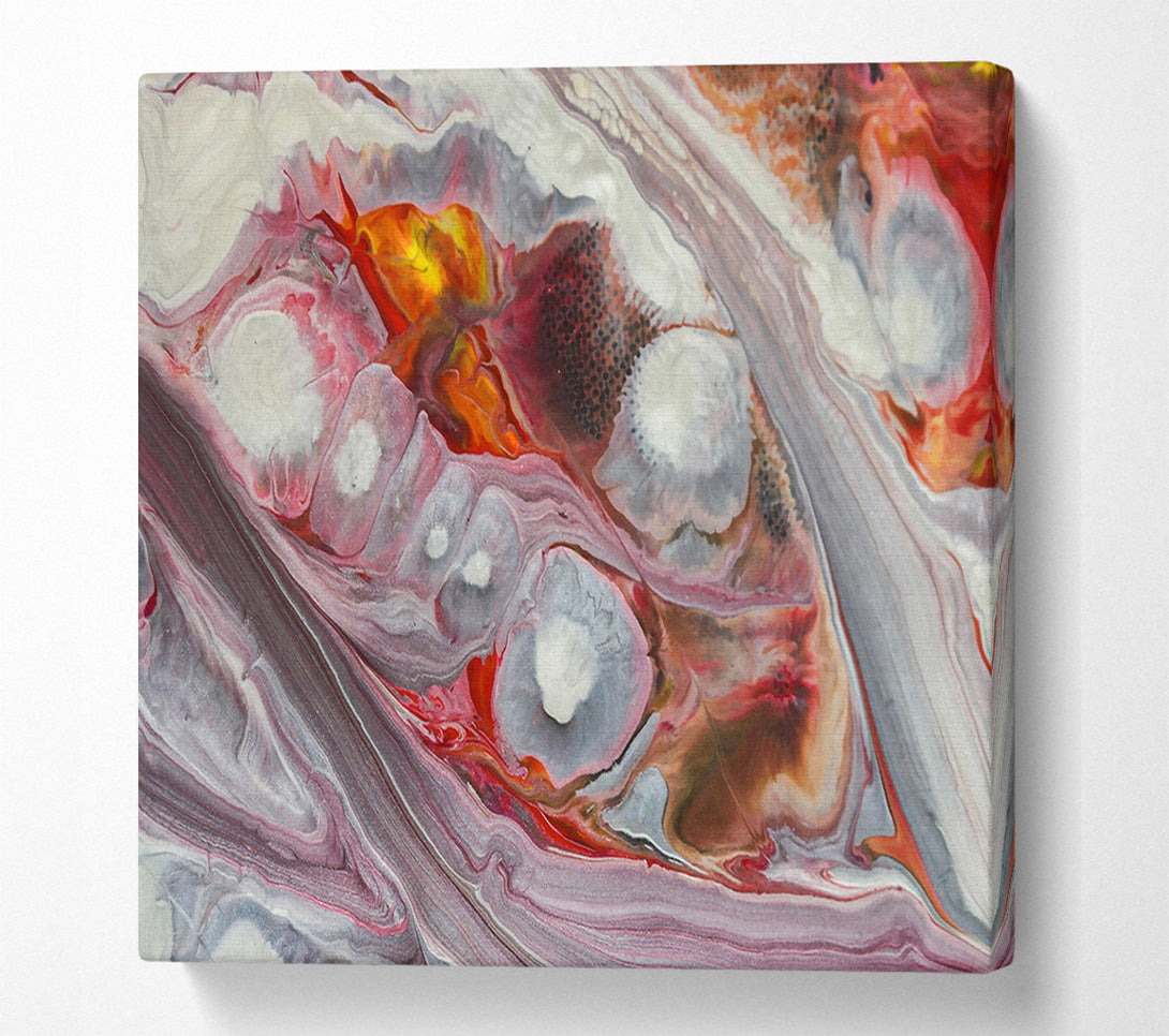  A Canvas Print of Silver Swirling Dreams Canvas Art