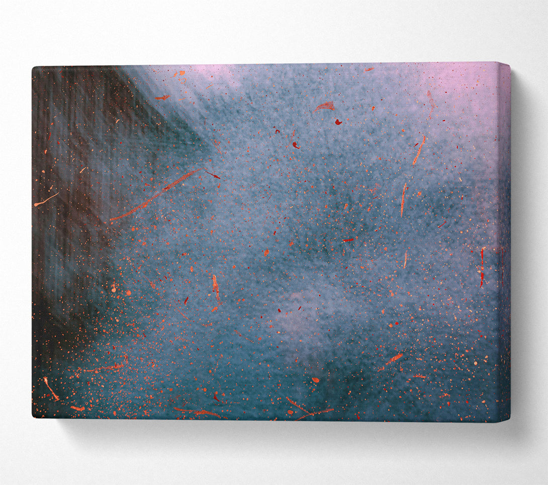  A Canvas Print of Teal Cosmic Dust Canvas Art