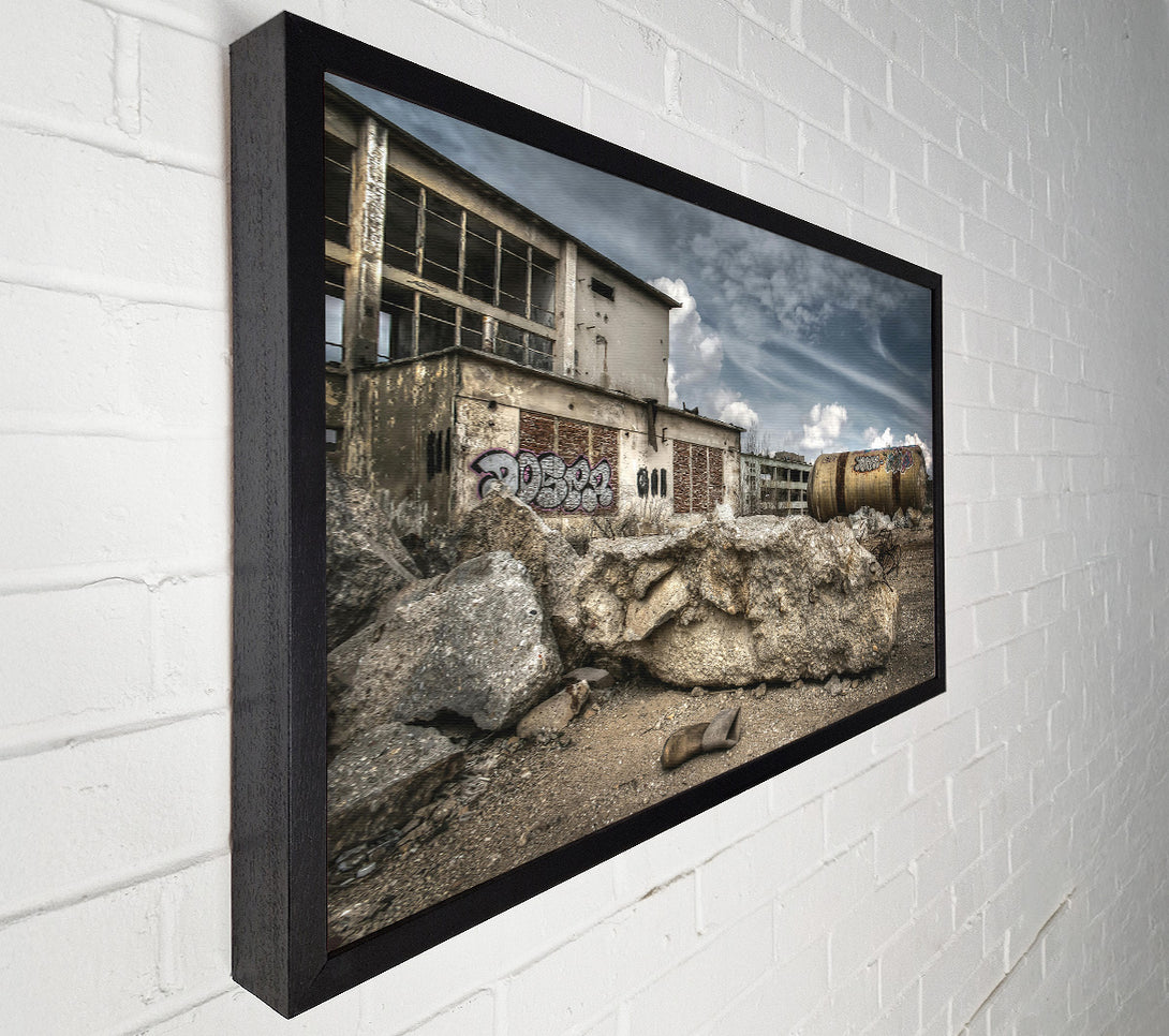  A Canvas Print of Grey Ruins Of Time Canvas Art