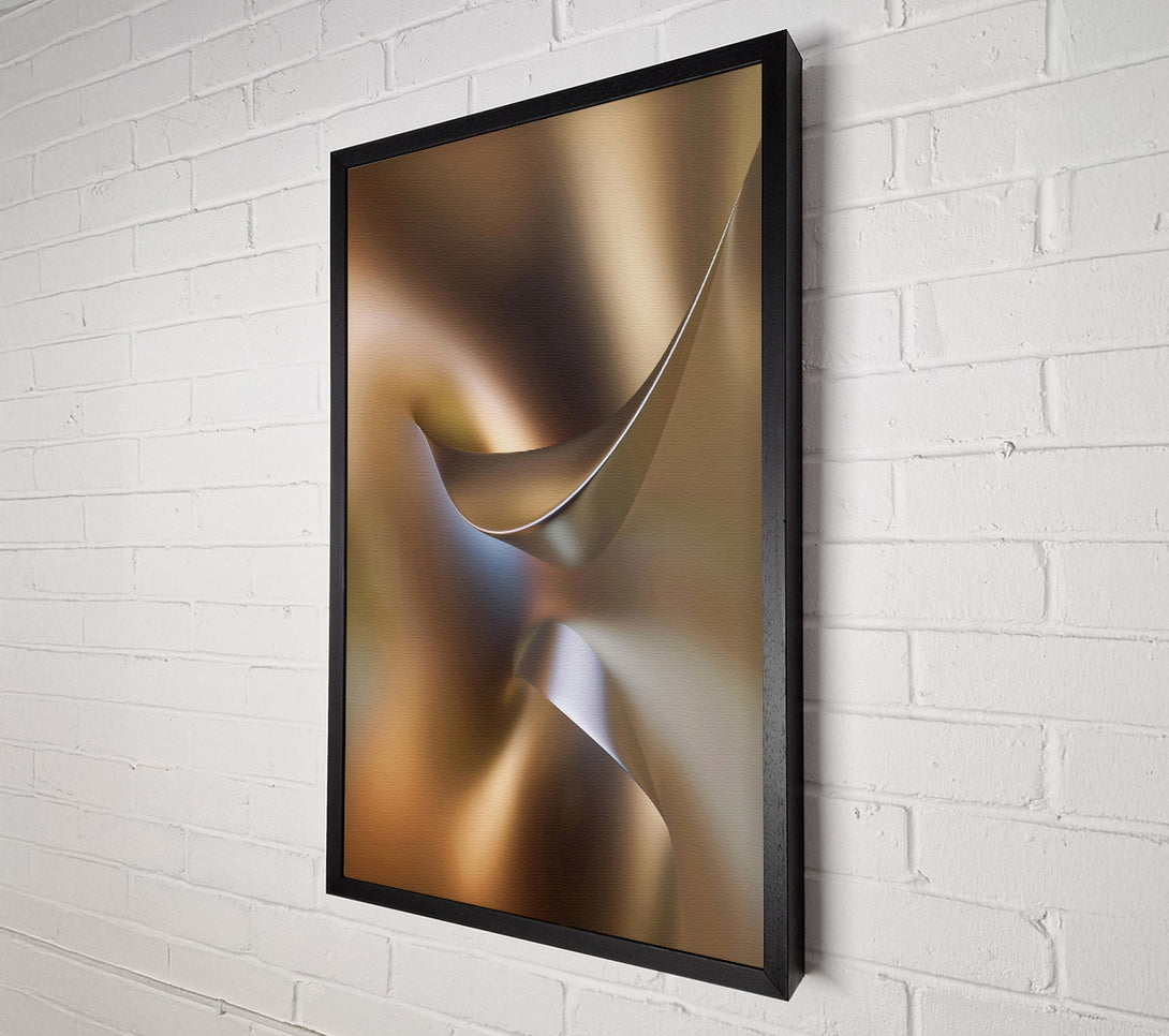  A Canvas Print of Bronze Abstract Form Canvas Wall Art