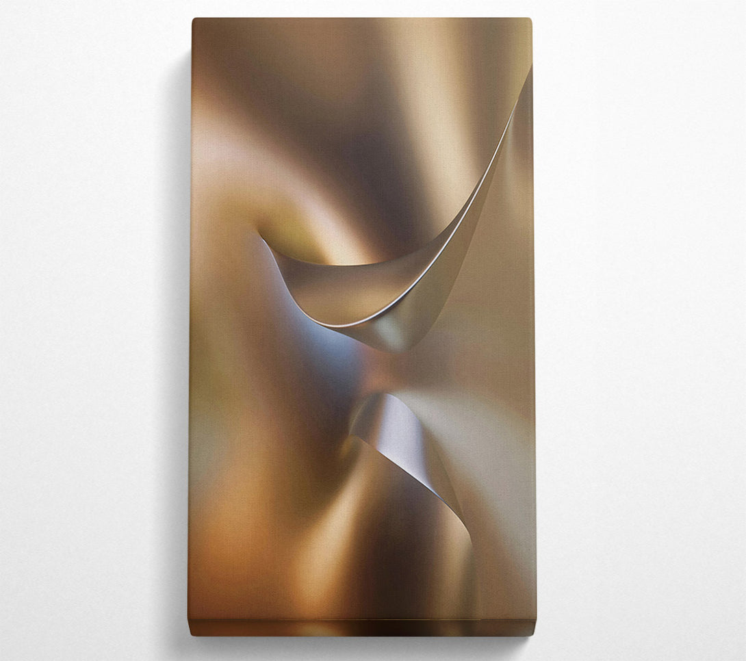  A Canvas Print of Bronze Abstract Form Canvas Wall Art