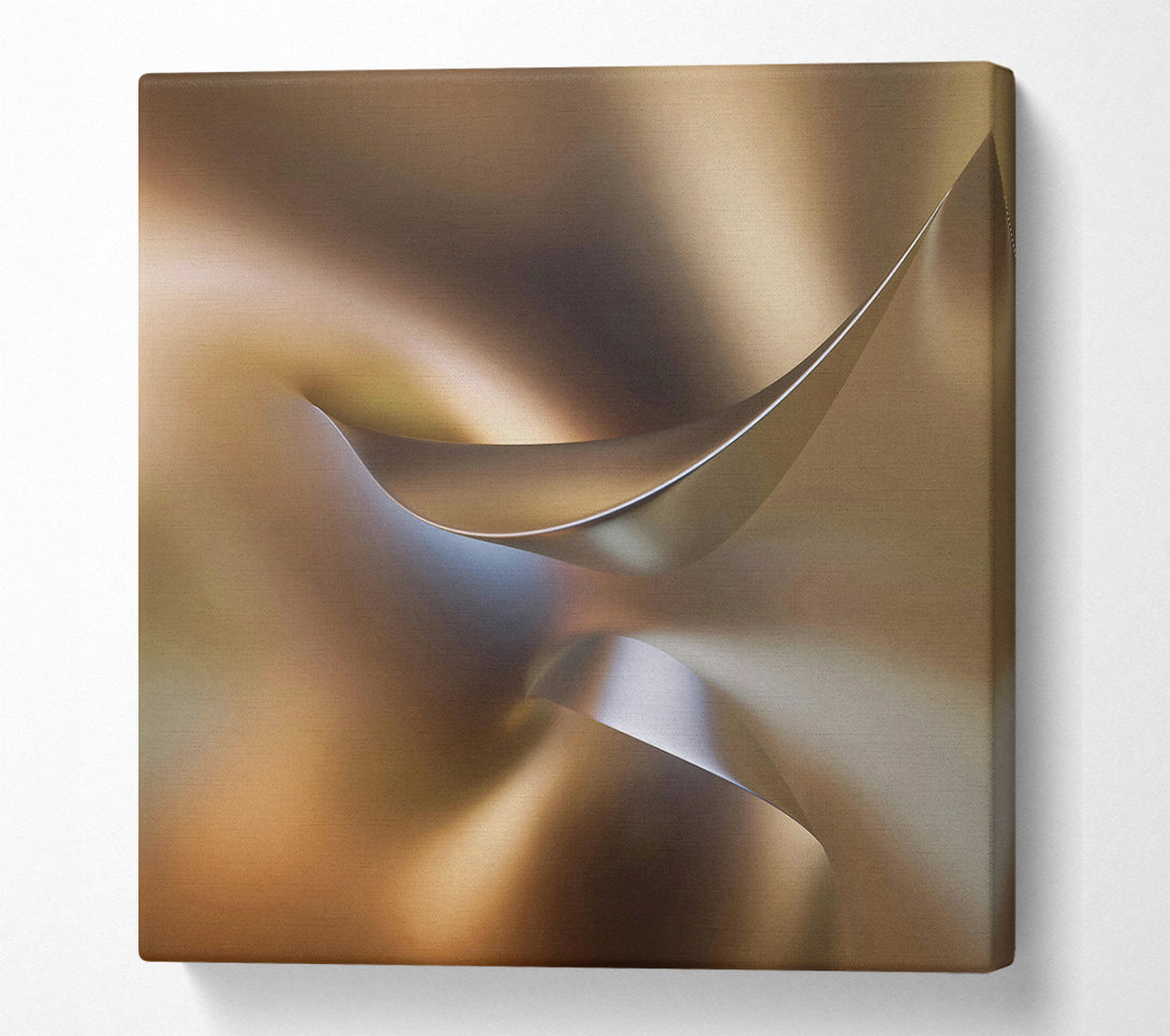  A Canvas Print of Bronze Abstract Form Canvas Wall Art