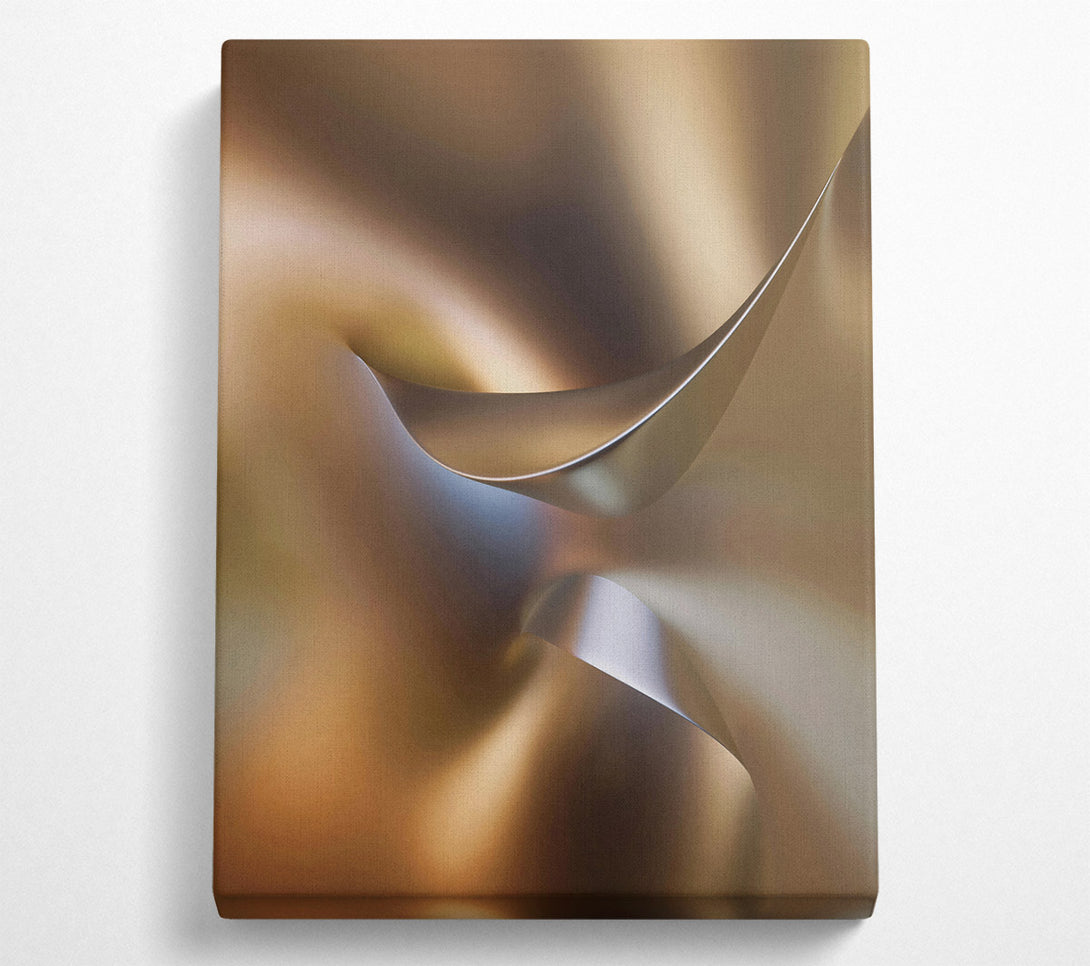  A Canvas Print of Bronze Abstract Form Canvas Wall Art