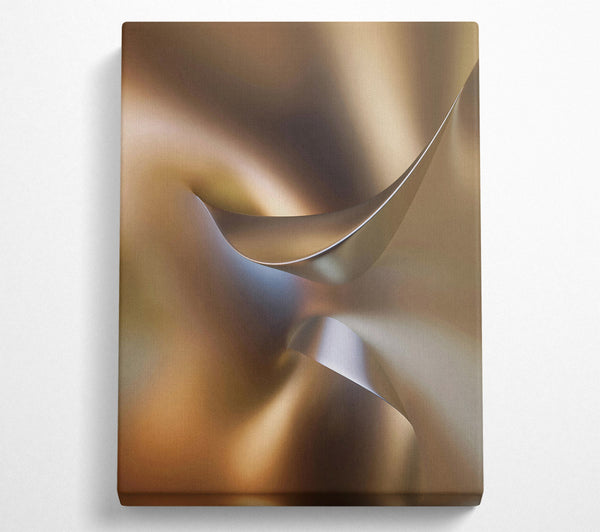  A Canvas Print of Bronze Abstract Form Canvas Wall Art