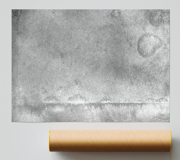 Silvered Grey Horizon Print