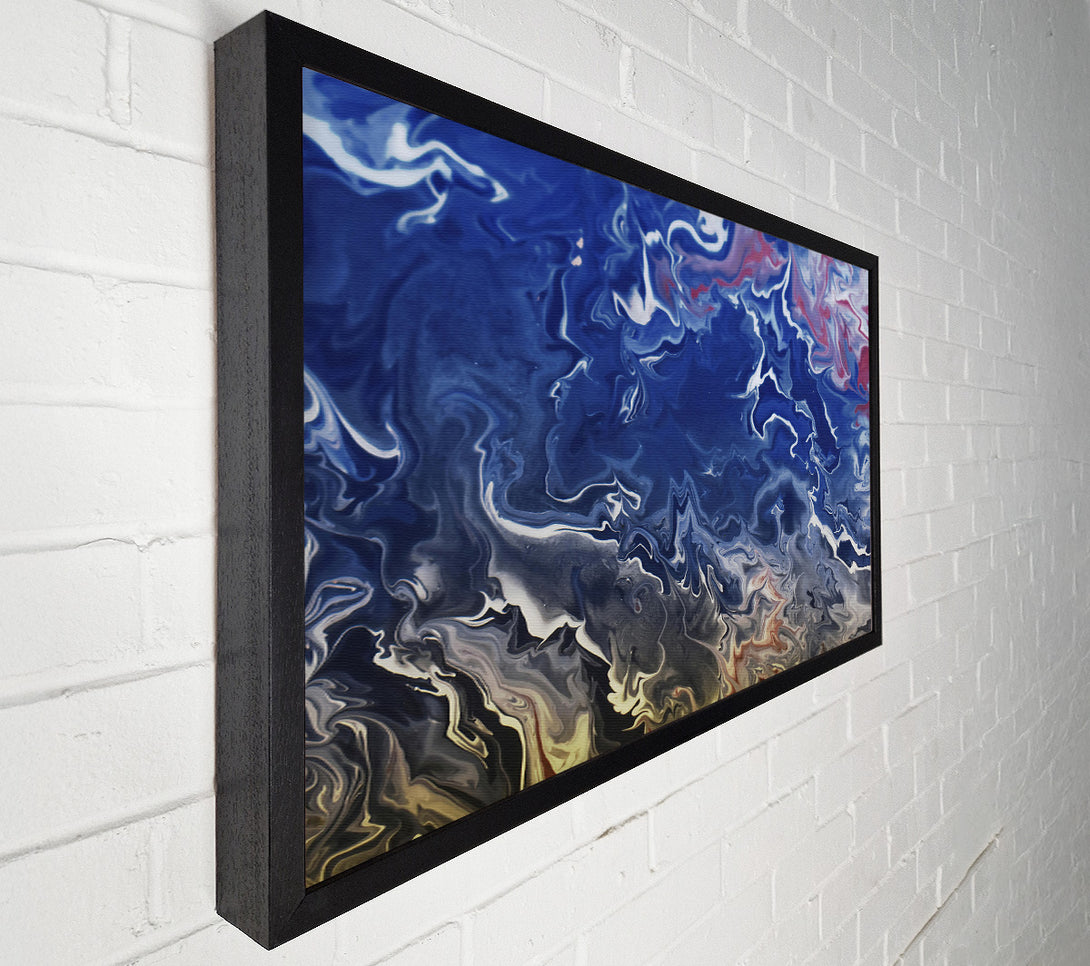  A Canvas Print of Azure Swirls And Streams Canvas Print