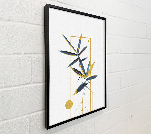 Blue Flower With Gold