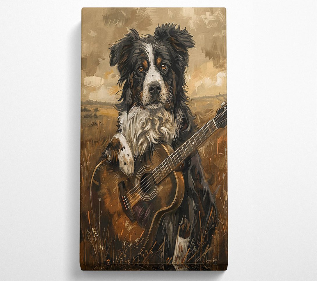  A Canvas Print of Golden Acoustic Blues Canvas Print