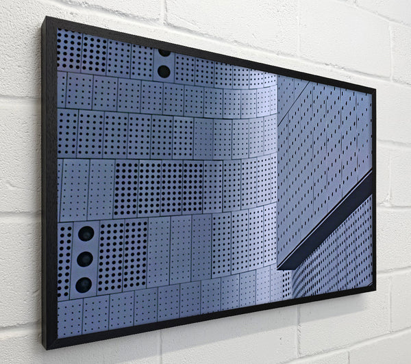 Gray Perforated Facade