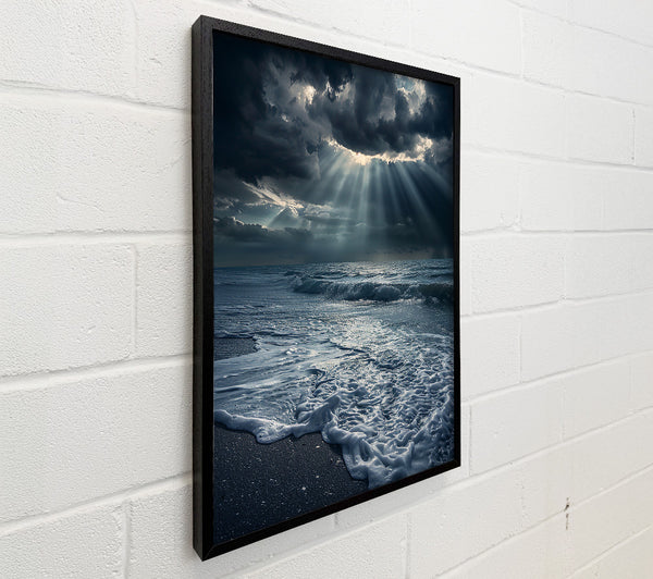 Blue Light Through Clouds