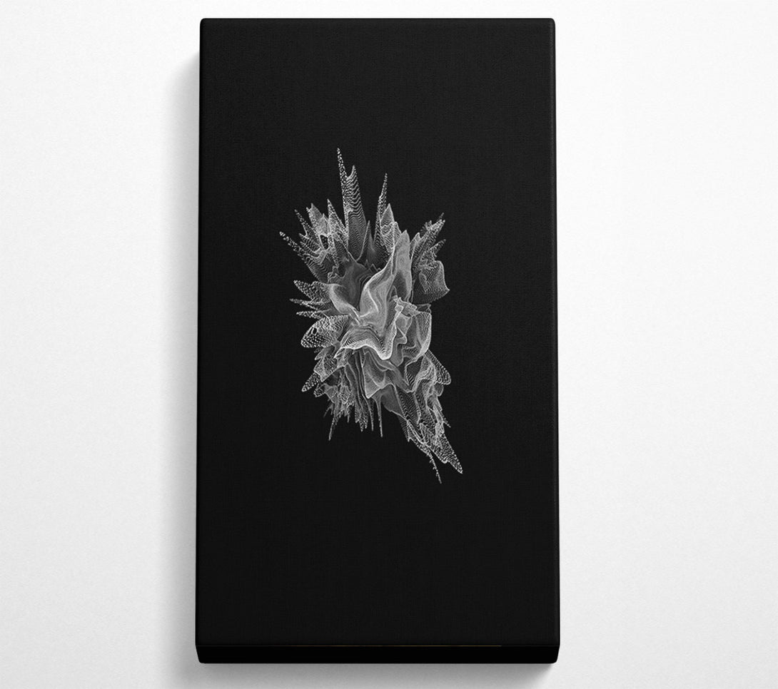  A Canvas Print of White Digital Burst Canvas Wall Art