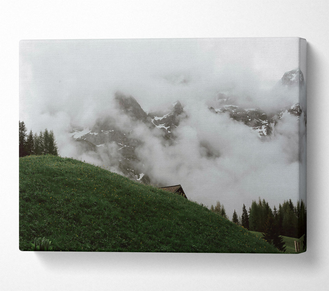  A Canvas Print of Green Mountain Mist Canvas Print