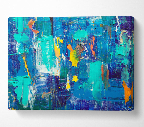  A Canvas Print of Blue Hues Of Freedom Canvas Wall Art