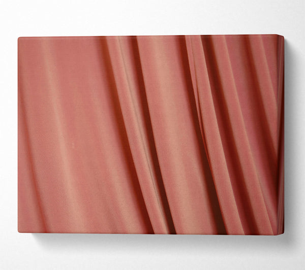  A Canvas Print of Salmon Fabric Waves Canvas Art