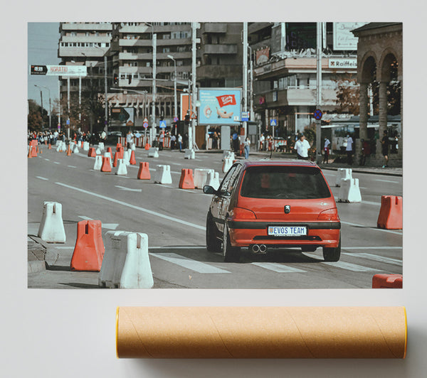 Red City Racer Print