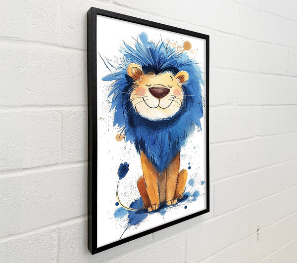 Blue Main Lion
