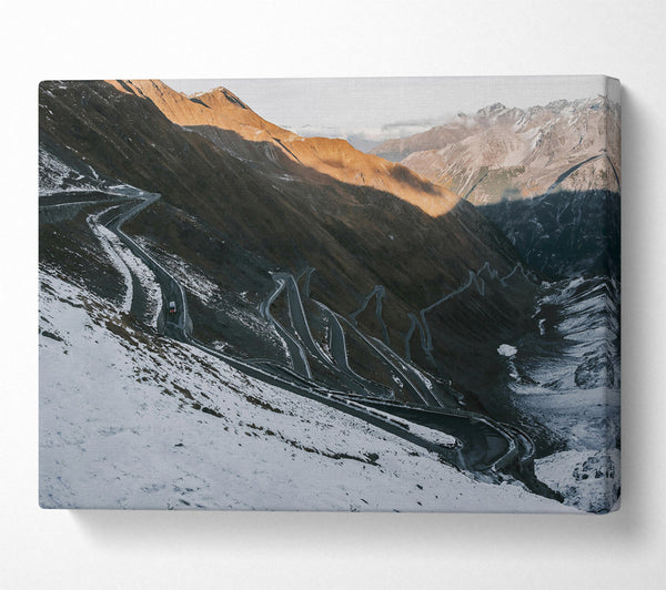  A Canvas Print of Brown Mountain Road Canvas Print