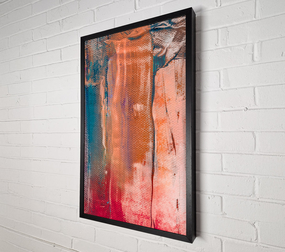  A Canvas Print of Crimson And Peach Hues Canvas Art
