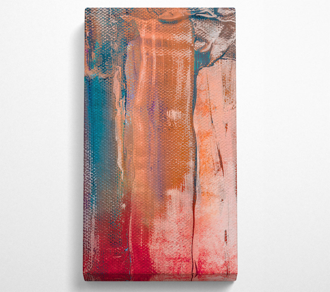  A Canvas Print of Crimson And Peach Hues Canvas Art