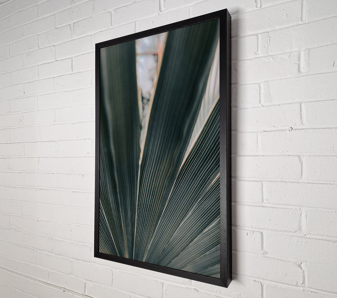  A Canvas Print of Emerald Palm Lines Canvas Art
