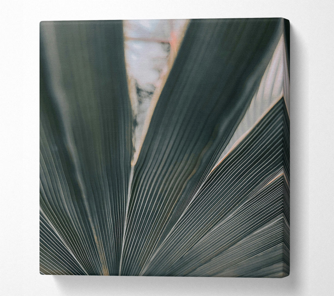  A Canvas Print of Emerald Palm Lines Canvas Art