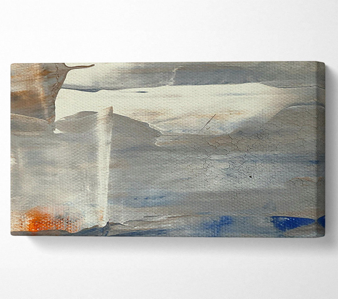  A Canvas Print of Gray And Blue Abstract Canvas Print
