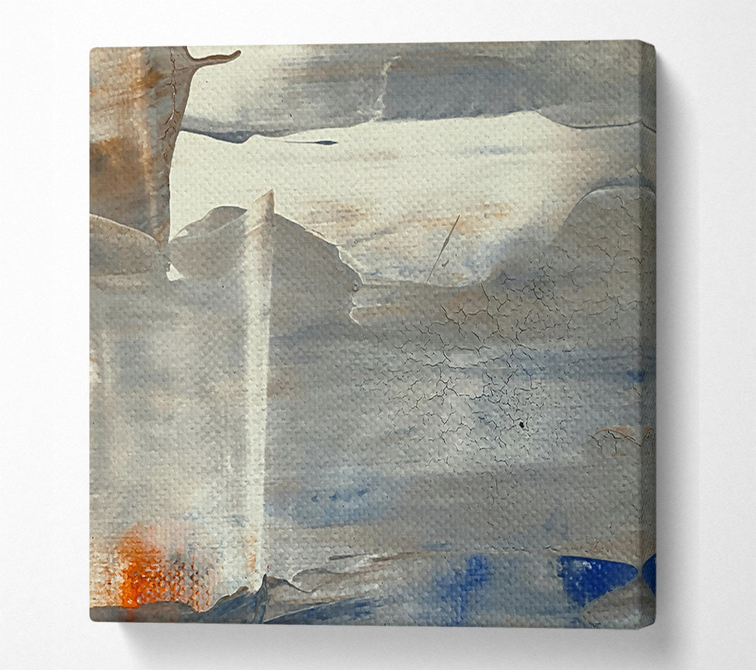  A Canvas Print of Gray And Blue Abstract Canvas Print