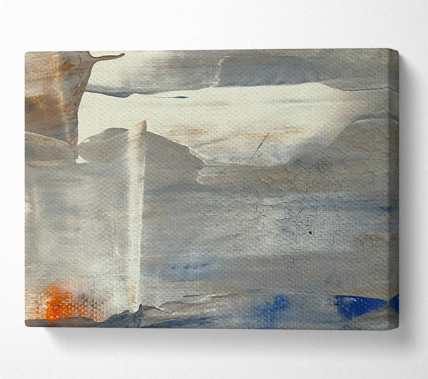  A Canvas Print of Gray And Blue Abstract Canvas Print