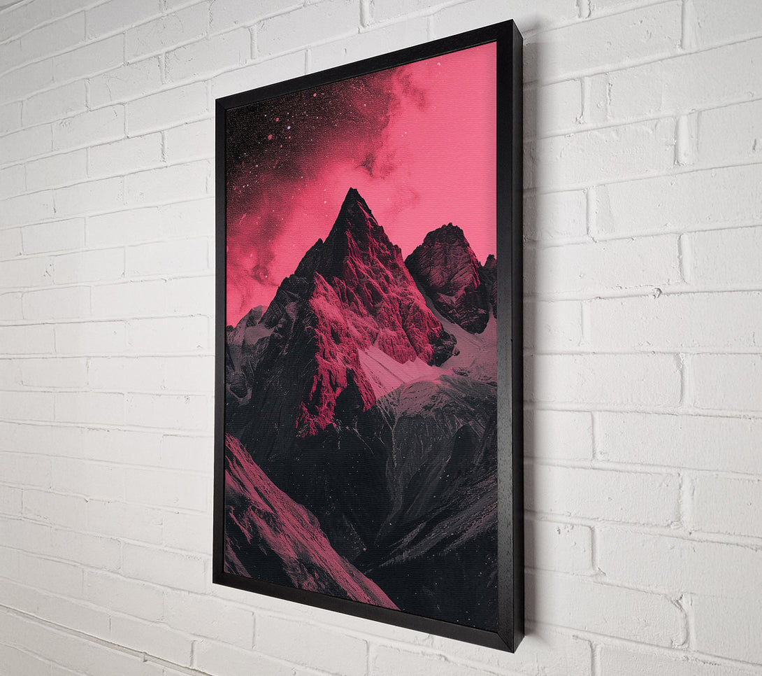  A Canvas Print of Crimson Mountain Sky Canvas Print