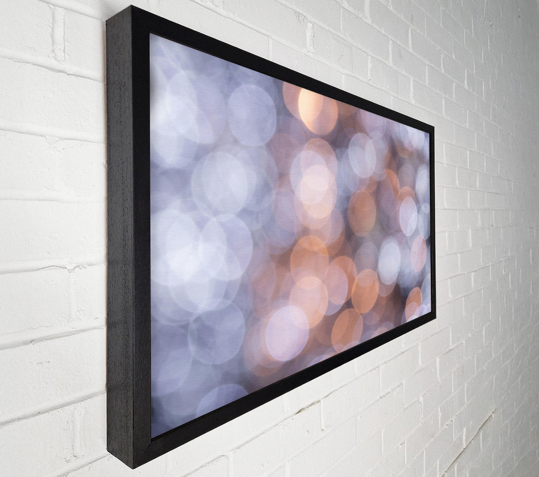  A Canvas Print of Pale Blue Bokeh Canvas Art