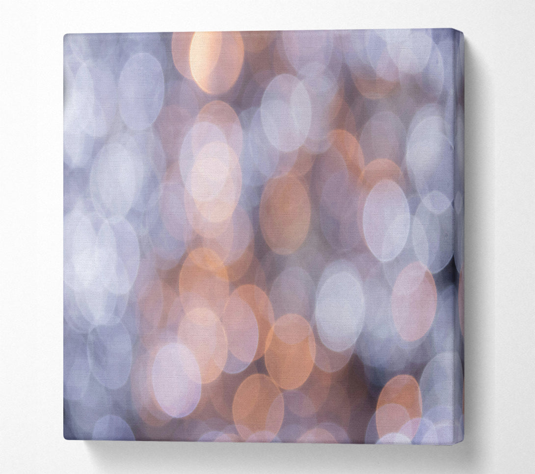  A Canvas Print of Pale Blue Bokeh Canvas Art