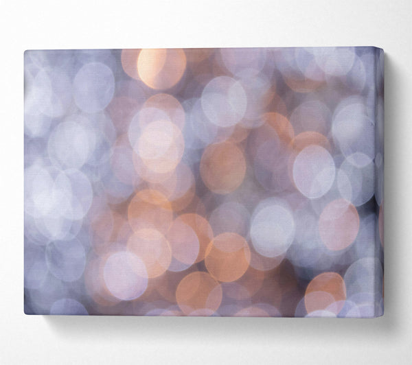  A Canvas Print of Pale Blue Bokeh Canvas Art