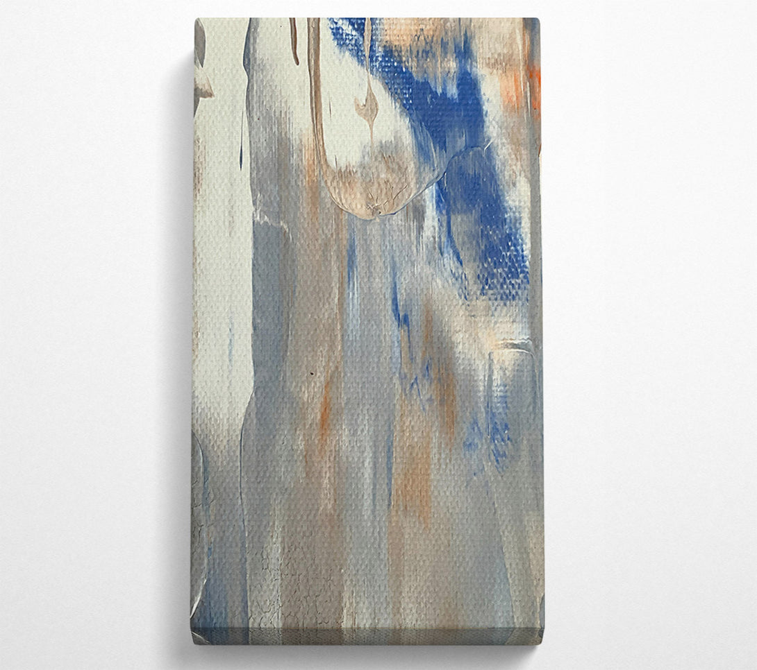  A Canvas Print of Blue And Tan Abstract Canvas Wall Art