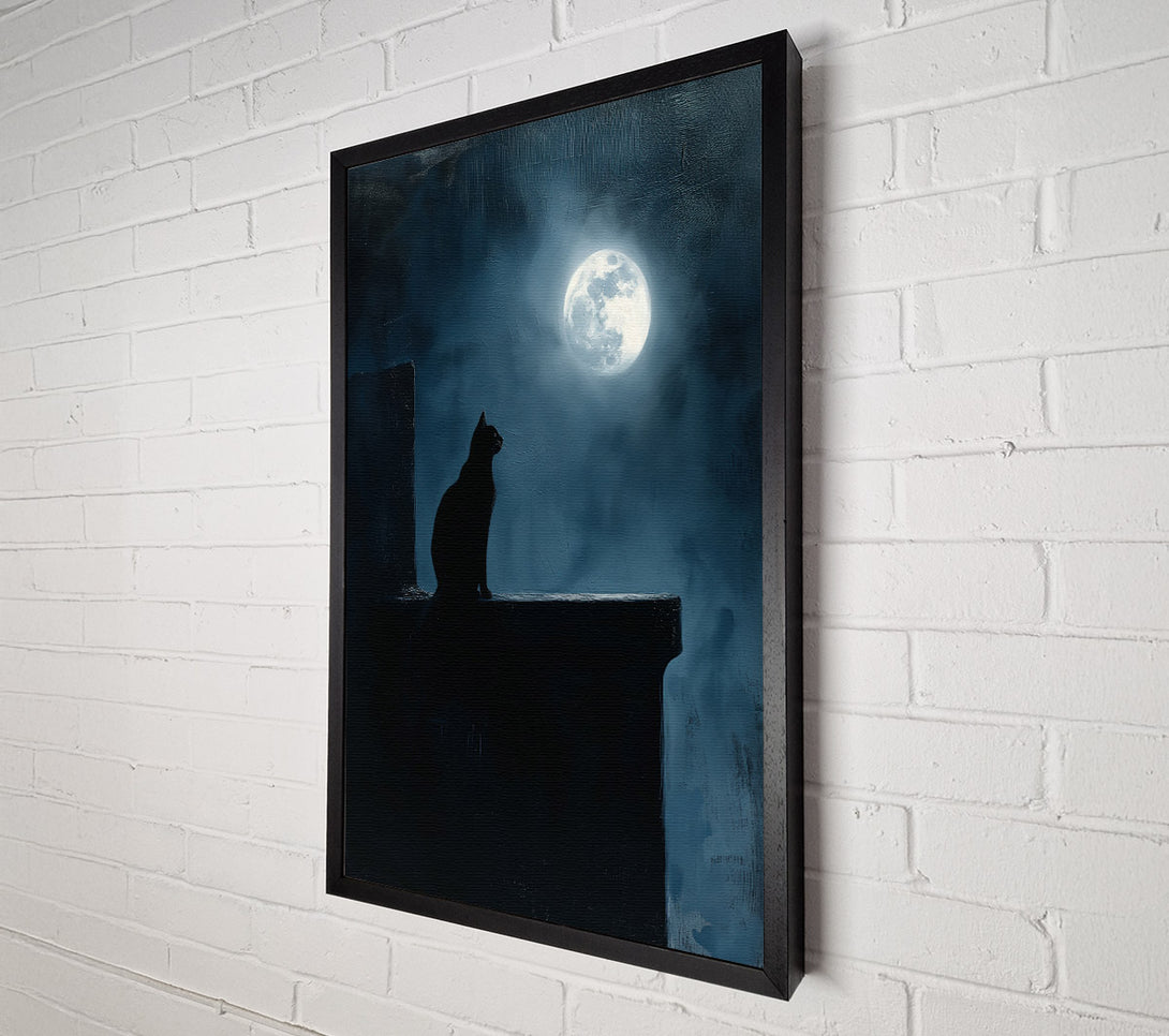  A Canvas Print of Midnight Blue Sentinel Canvas Print