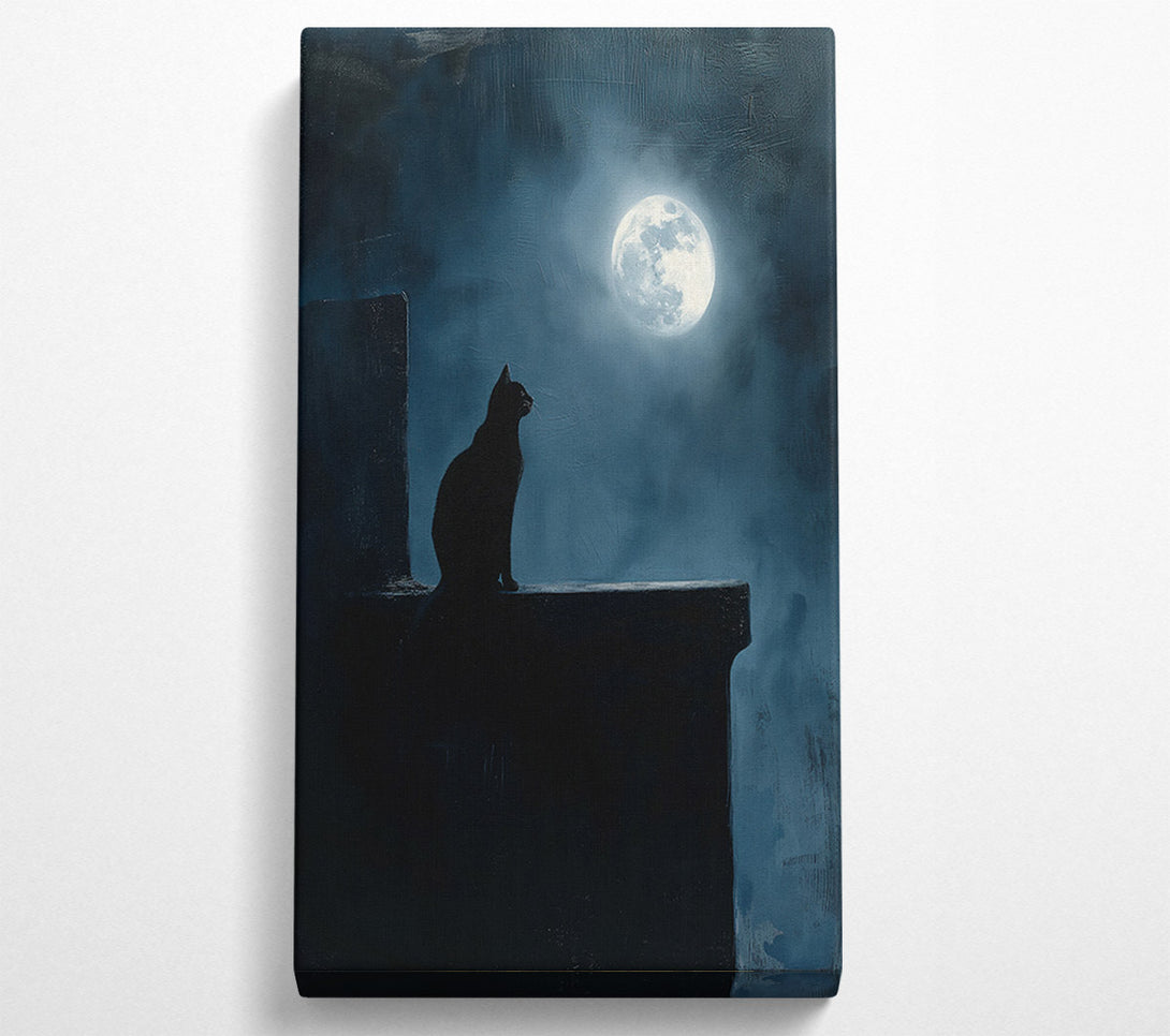  A Canvas Print of Midnight Blue Sentinel Canvas Print