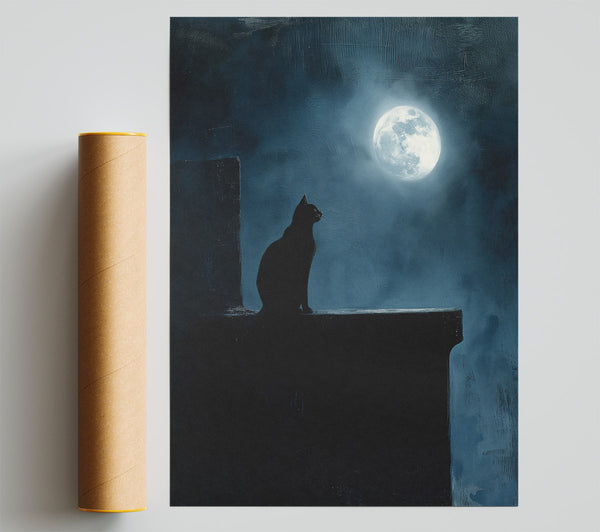 Midnight Blue Sentinel Print