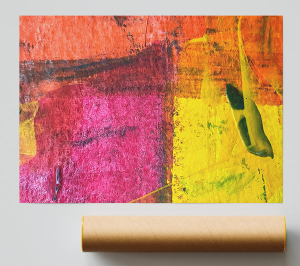 Yellow Swirls Of Joy Giclee Print
