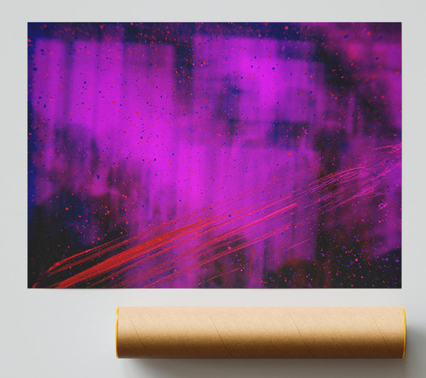 Magenta Cosmic Dust Giclee Print