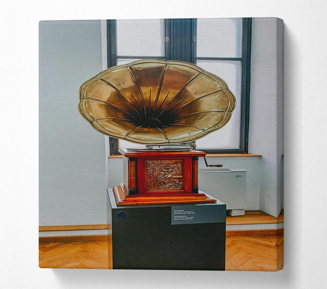  A Canvas Print of Brass Horn'S Melody Canvas Print