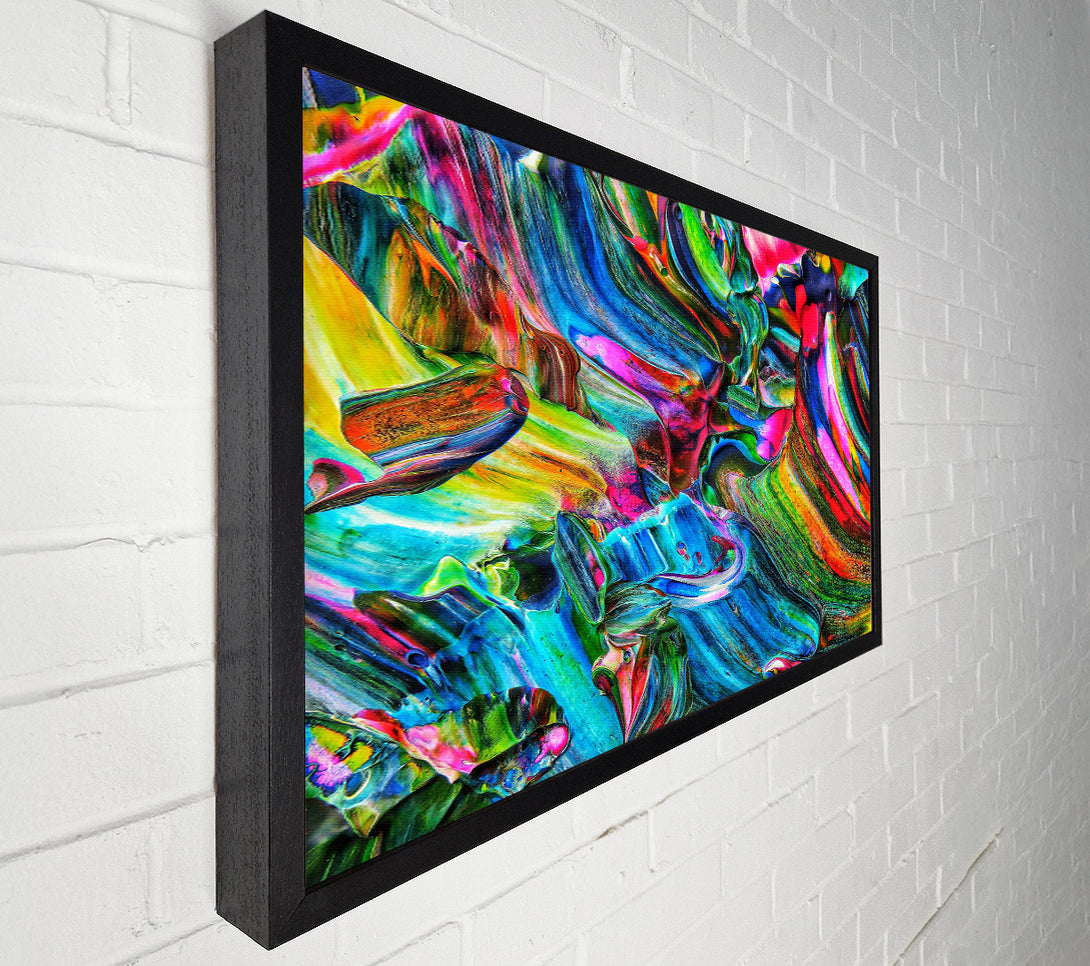  A Canvas Print of Azure Swirls Of Color Canvas Print