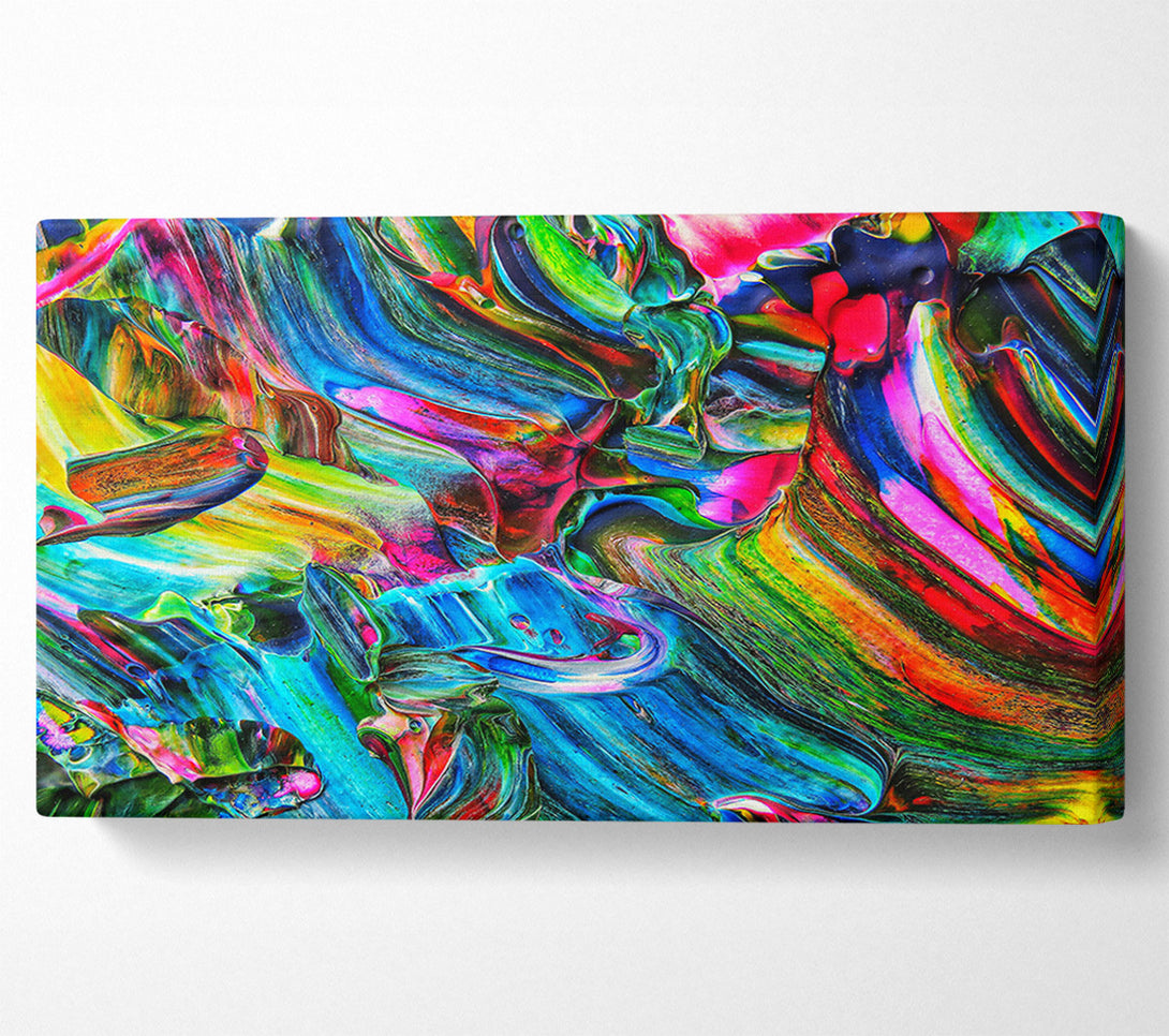  A Canvas Print of Azure Swirls Of Color Canvas Print
