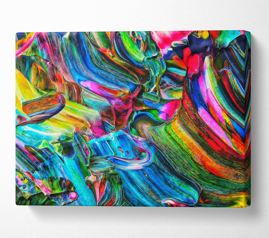  A Canvas Print of Azure Swirls Of Color Canvas Print
