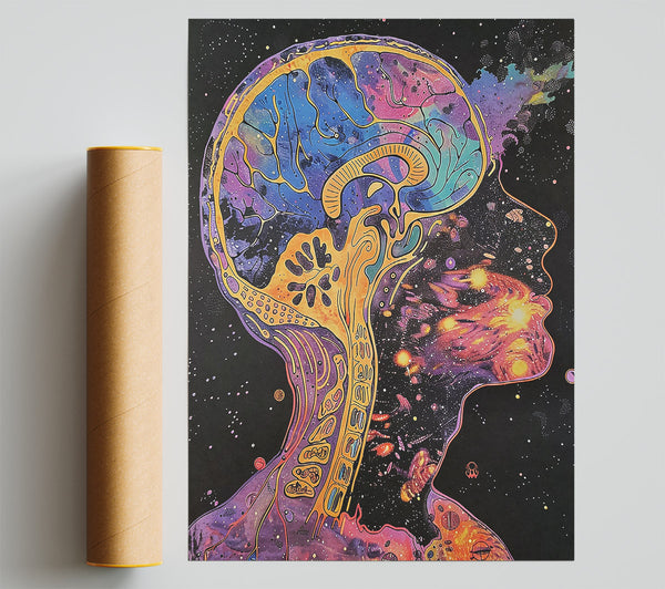 Purple Cosmic Mind Giclee Print