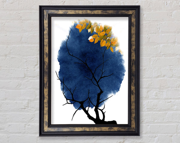 Blue Tree Framed Print