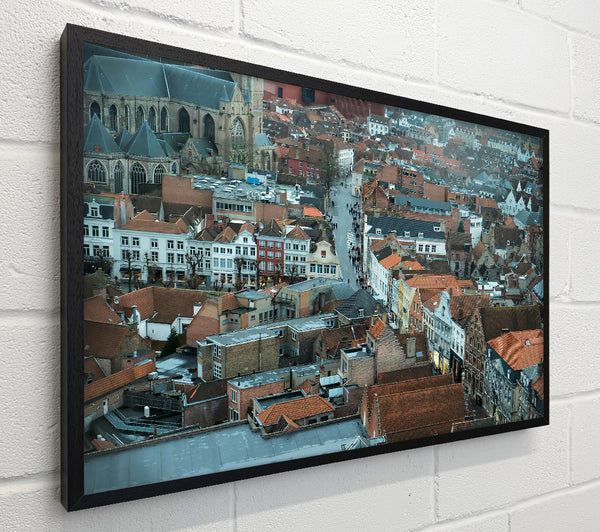 Red Roofed Cityscape